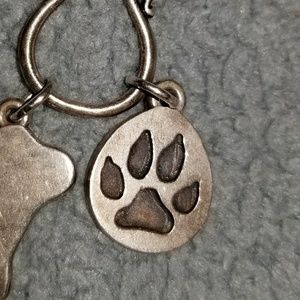 Paw print charm